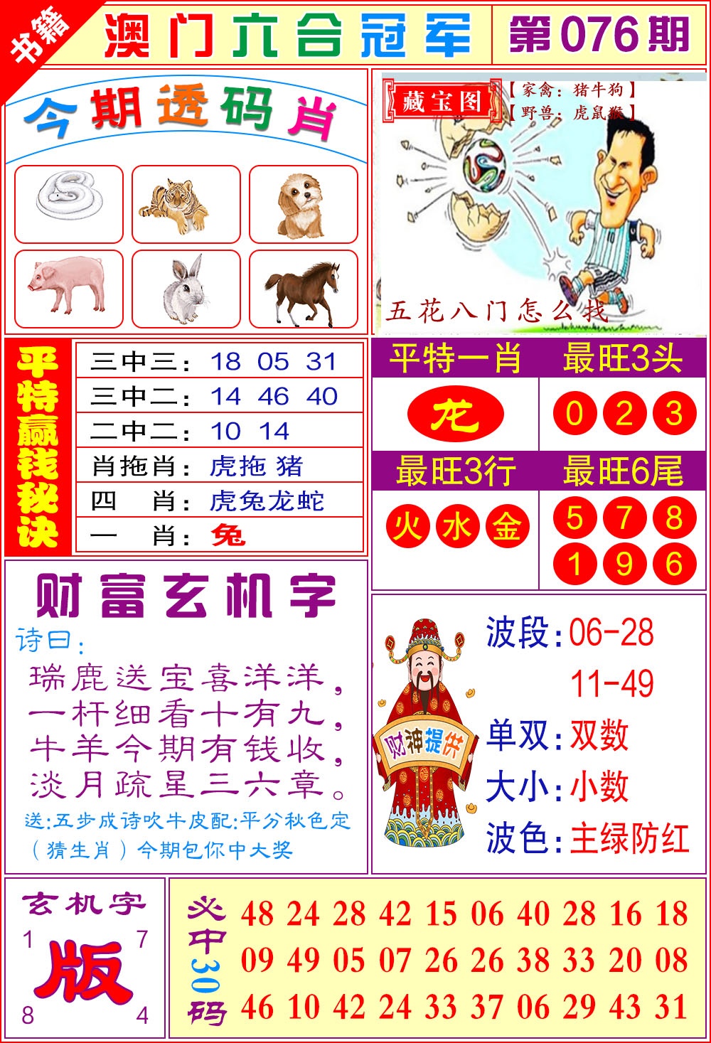 076期澳门六合冠军[图]